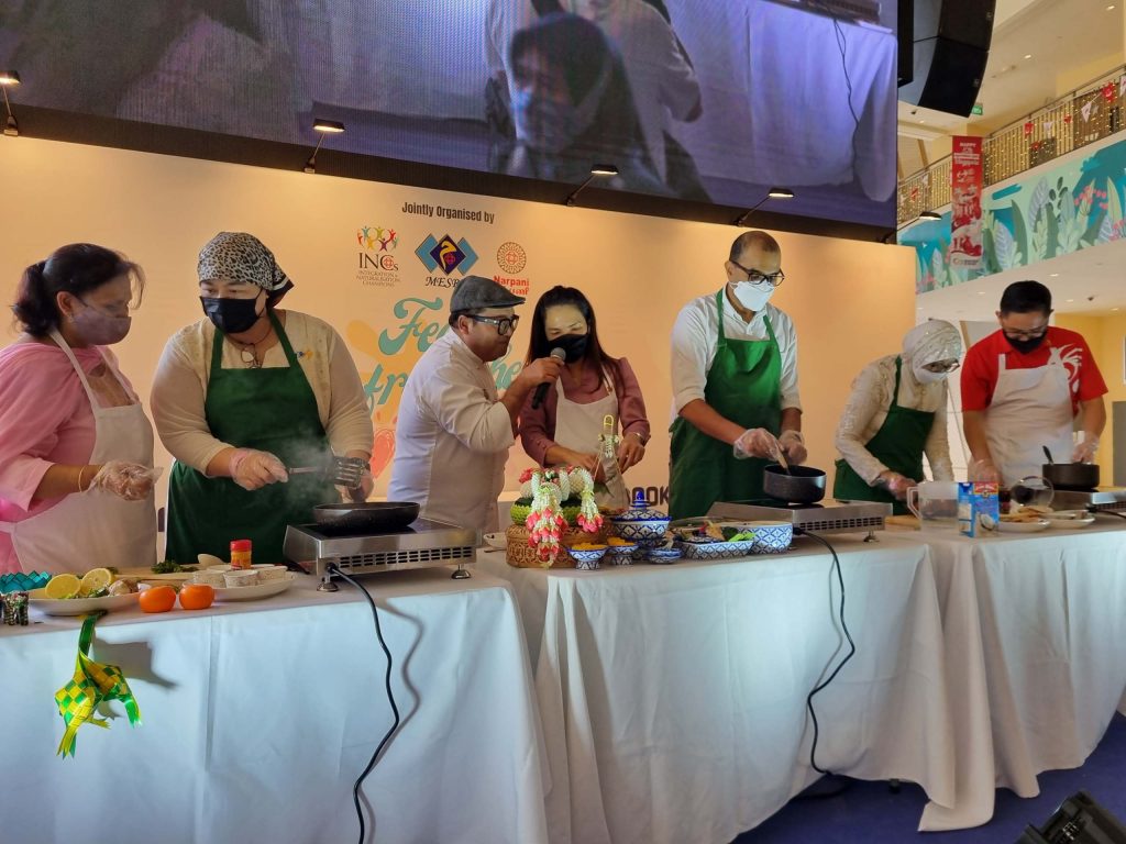 live cooking show organised by aspen event planner